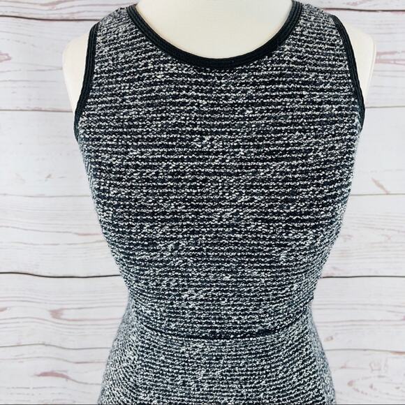 J. Crew black and cream fit and flare woven material dress - Picture 2 of 14